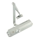 Mola hidráulica com braço de compasso standart, marcação CE - Prata