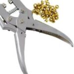 Alicate cravar ilhoz profissional com ilhozes