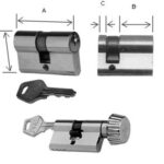 Cilindro europeu 26+10+4 latao niquelado